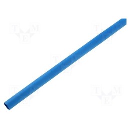 1 pcg x HELLERMANNTYTON - 308-30612 - Heat shrink sleeve, 3: 1, 6mm, L: 200mm, blue, 10pcs.
