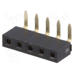 1 pcs x NINIGI - ZL306-05 - Socket, pin strips, female, PIN: 5, angled 90°, 2.54mm, THT, 1x5