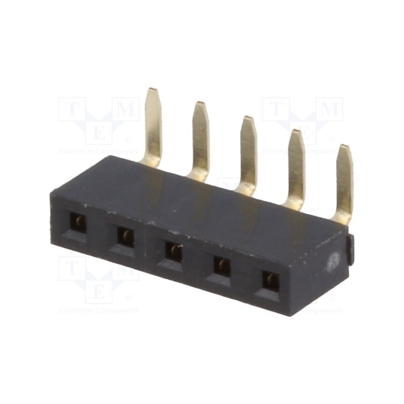 1 pcs x NINIGI - ZL306-05 - Socket, pin strips, female, PIN: 5, angled 90°, 2.54mm, THT, 1x5