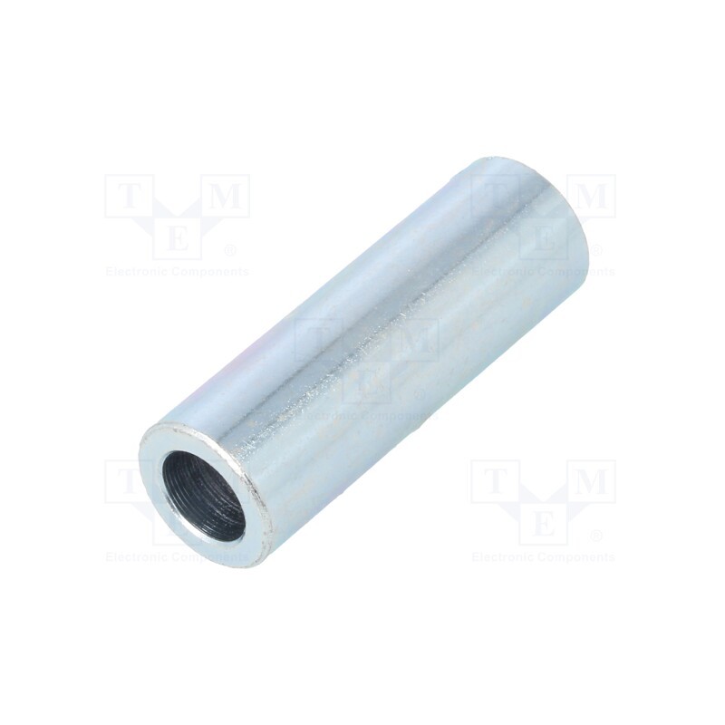 10 pcs x DREMEC - 3210/6,2X30 - Spacer sleeve, 30mm, cylindrical, steel, zinc, Out.diam: 10mm