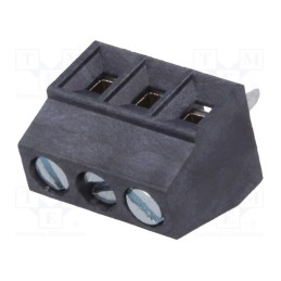 1 pcs x DEGSON ELECTRONICS - DG381-THR-3.5-03P-13-00AH - PCB terminal block, angled 90°, 3.5mm, ways: 3, on PCBs, 1mm2, 10A