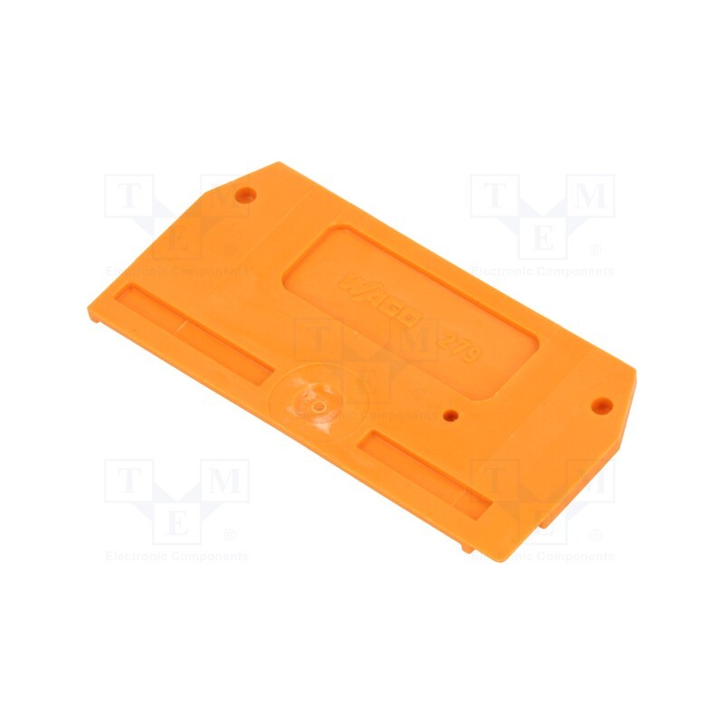 1 pcs x WAGO - 279-328 - End/partition plate, orange, 279, 2x27x52mm, 279-9