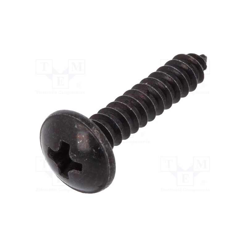 1 pcg x ROMIX - 59212 - Screw, 100pcs, 22mm, steel, black, Thread: 4,2