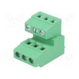 1 pcs x DEGSON ELECTRONICS - DG380A-3.81-06P-14-00AH - PCB terminal block, angled 90°, 3.81mm, ways: 6, on PCBs, terminal