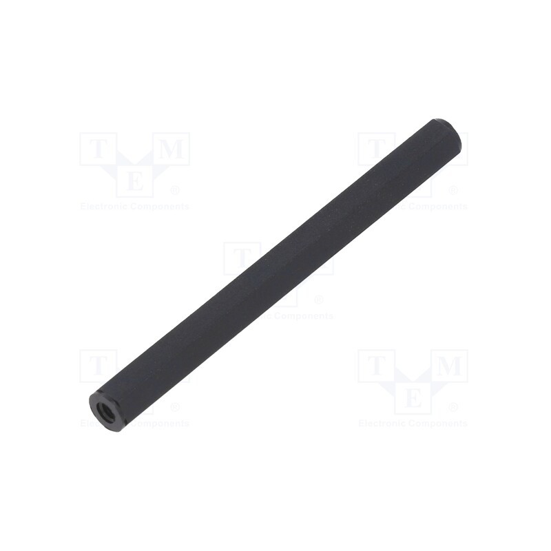 10 pcs x DREMEC - 182X55 - Screwed spacer sleeve, hexagonal, polyamide, M2,5, L: 55mm, black