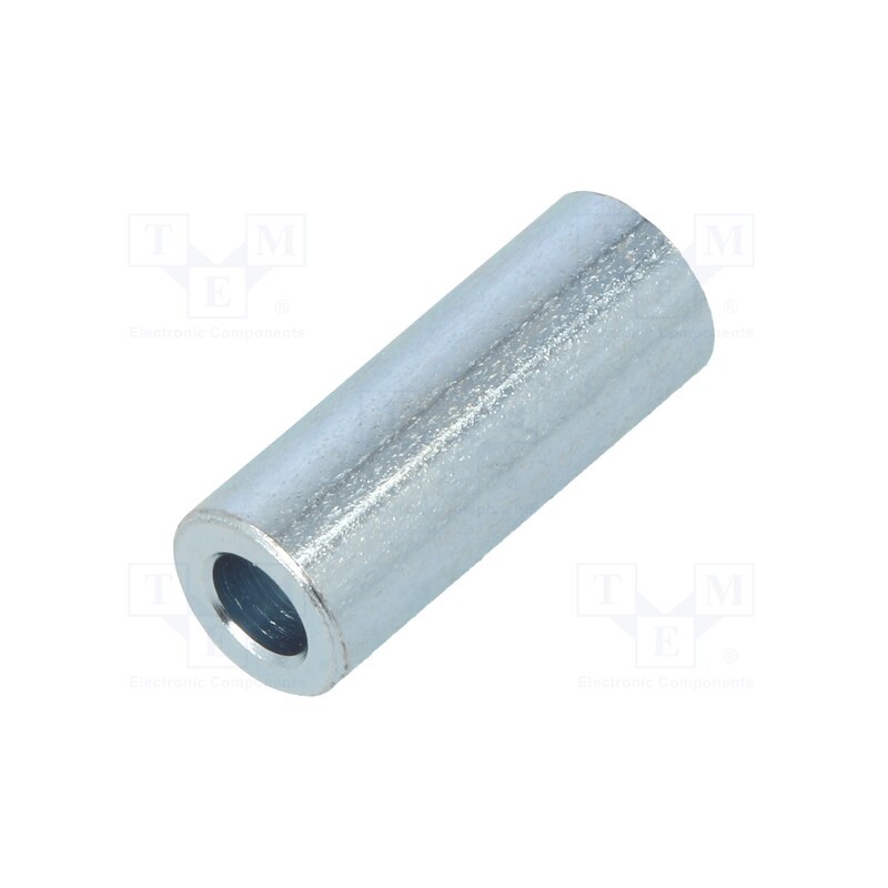 10 pcs x DREMEC - 326/3,2X15 - Spacer sleeve, 15mm, cylindrical, steel, zinc, Out.diam: 6mm