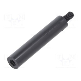 10 pcs x DREMEC - 287RDX40 - Screwed spacer sleeve, cylindrical, polyamide, M4, M4, 40mm, black