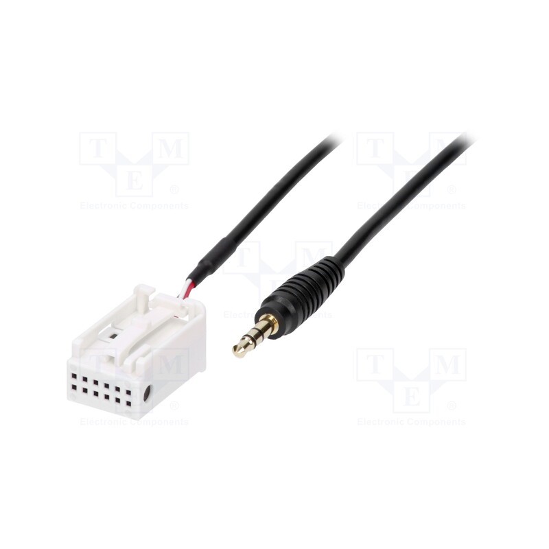 1 pcs x 4CARMEDIA - AUX-PEUGEOT.01 - Aux adapter, Jack 3,5mm, Citroën,Peugeot, 0.8m