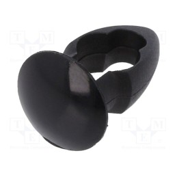 10 pcs x KEYSTONE - 3330 - Rivet, polyamide, Rivet diam: 5.6mm, L.rivet: 4mm, black, UL94V-2