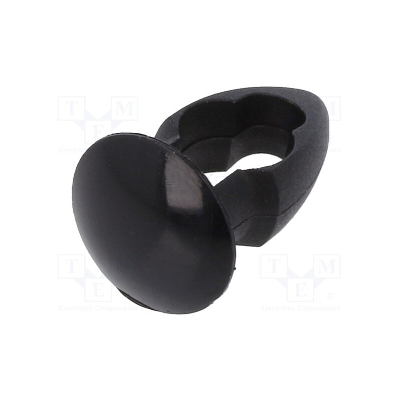 10 pcs x KEYSTONE - 3330 - Rivet, polyamide, Rivet diam: 5.6mm, L.rivet: 4mm, black, UL94V-2