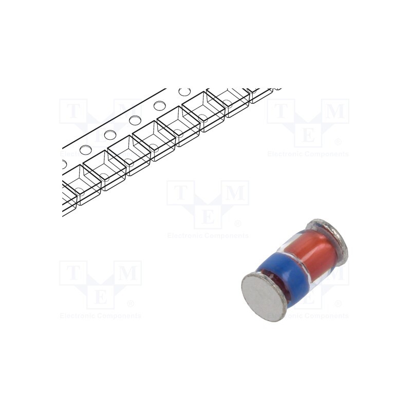 25 pcs x DC COMPONENTS - DL4748A - Diode: Zener, 1W, 22V, SMD, , DL41, single diode, 5uA