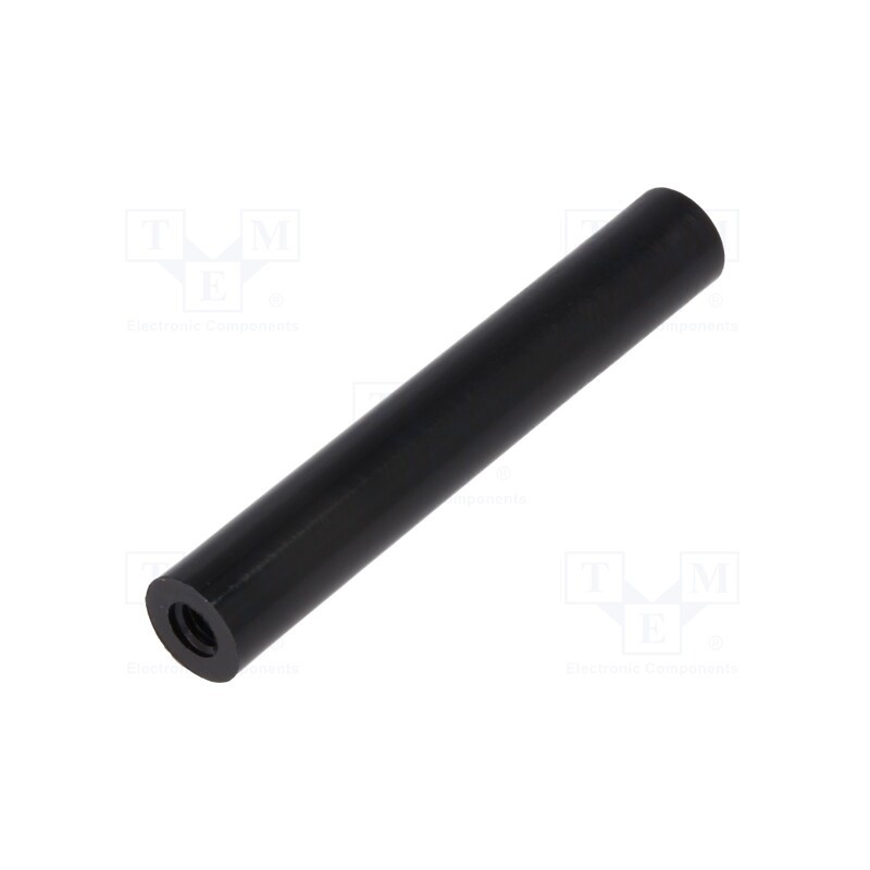 10 pcs x DREMEC - 187RDX50 - Spacer sleeve, cylindrical, polyamide, M4, L: 50mm, Øout: 8mm, black