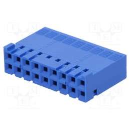 1 pcs x Amphenol Communications Solutions - 65239-009LF - Plug, wire-board, female, Dubox®, 2.54mm, PIN: 18, w/o contacts