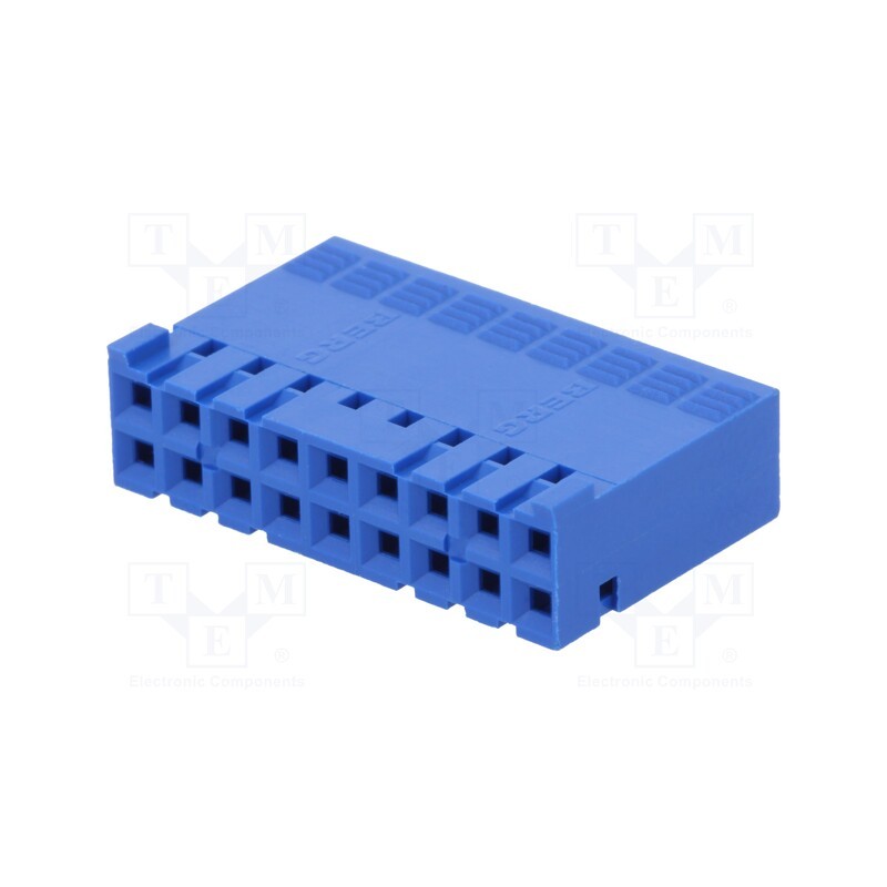 1 pcs x Amphenol Communications Solutions - 65239-009LF - Plug, wire-board, female, Dubox®, 2.54mm, PIN: 18, w/o contacts