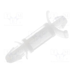 10 pcs x FIX&FASTEN - FIX-LCD-11 - PCB distance, polyamide, L: 11.2mm, latch/latch, natural, UL94V-2