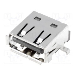 1 pcs x JST - UBA-4R-S14HD-4S (LF)(SN) - Socket, USB A, on PCBs, SMT, PIN: 4, horizontal, USB 2.0
