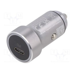 1 pcs x LOGILINK - PA0260 - USB power supply, USB C socket, Sup.volt: 12÷24VDC, aluminium