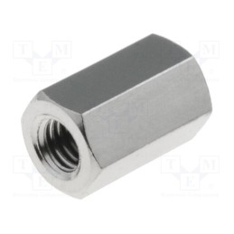 10 pcs x DREMEC - 113X08 - Screwed spacer sleeve, 8mm, Int.thread: M3, hexagonal, brass