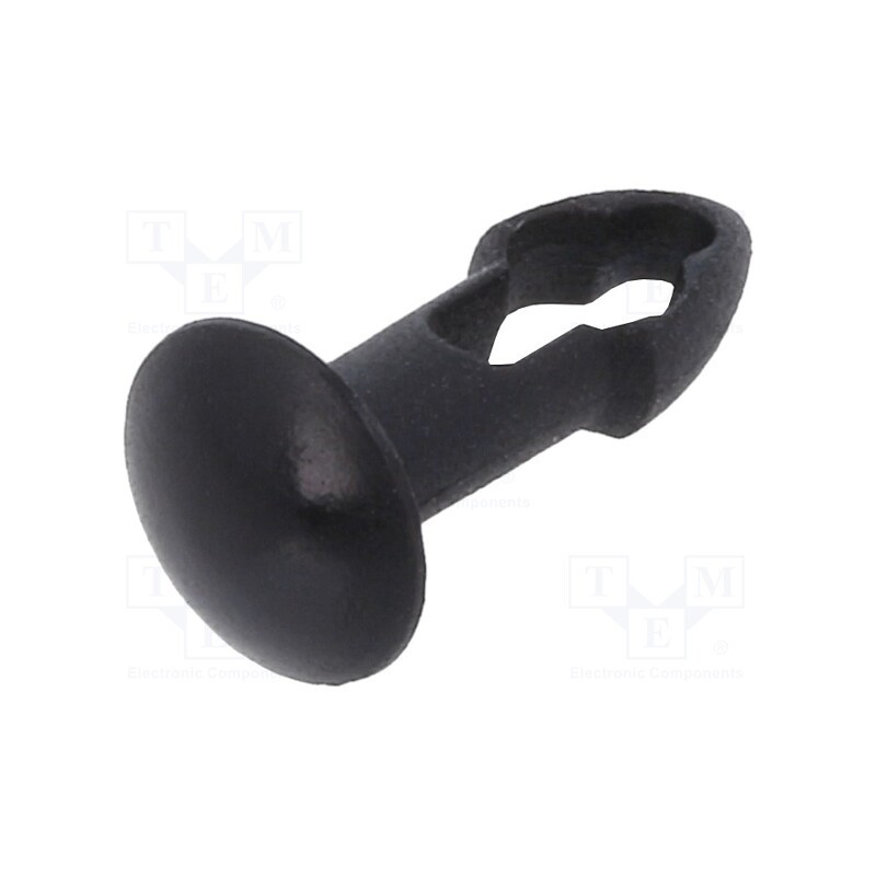 10 pcs x KEYSTONE - 3305 - Rivet, polyamide, Rivet diam: 3.2mm, L.rivet: 6.4mm, black, UL94V-2
