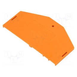 1 pcs x WAGO - 281-313 - End/partition plate, orange, 281, 2.5x37x61.5mm, 281-6