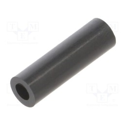 10 pcs x DREMEC - 385/2.7X15 - Spacer sleeve, cylindrical, polyamide, L: 15mm, Øout: 5mm, black