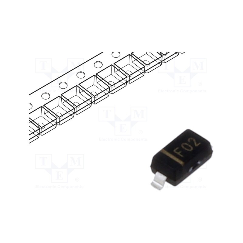 10 pcs x MICRO COMMERCIAL COMPONENTS - MBRX120LF-TP - Diode: Schottky rectifying, SMD, 20V, 1A, SOD123,