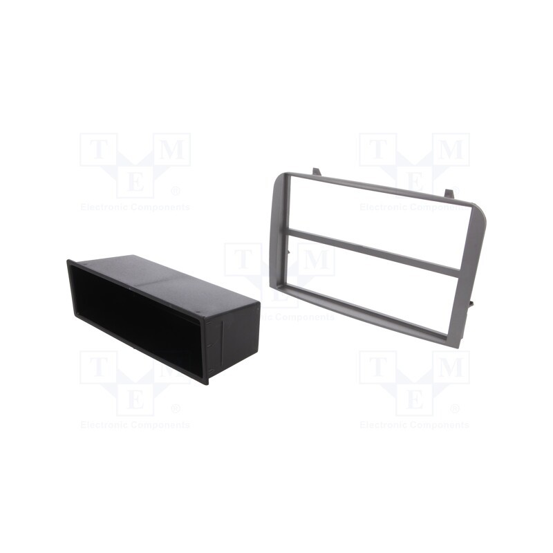 1 pcs x PER.PIC. - MA10006-05 - Radio frame, Alfa Romeo, 2 ISO, silver