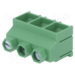 1 pcs x DEGSON ELECTRONICS - DG638-9.52-03P-14-00AH - PCB terminal block, angled 90°, 9.52mm, ways: 3, on PCBs, 4mm2