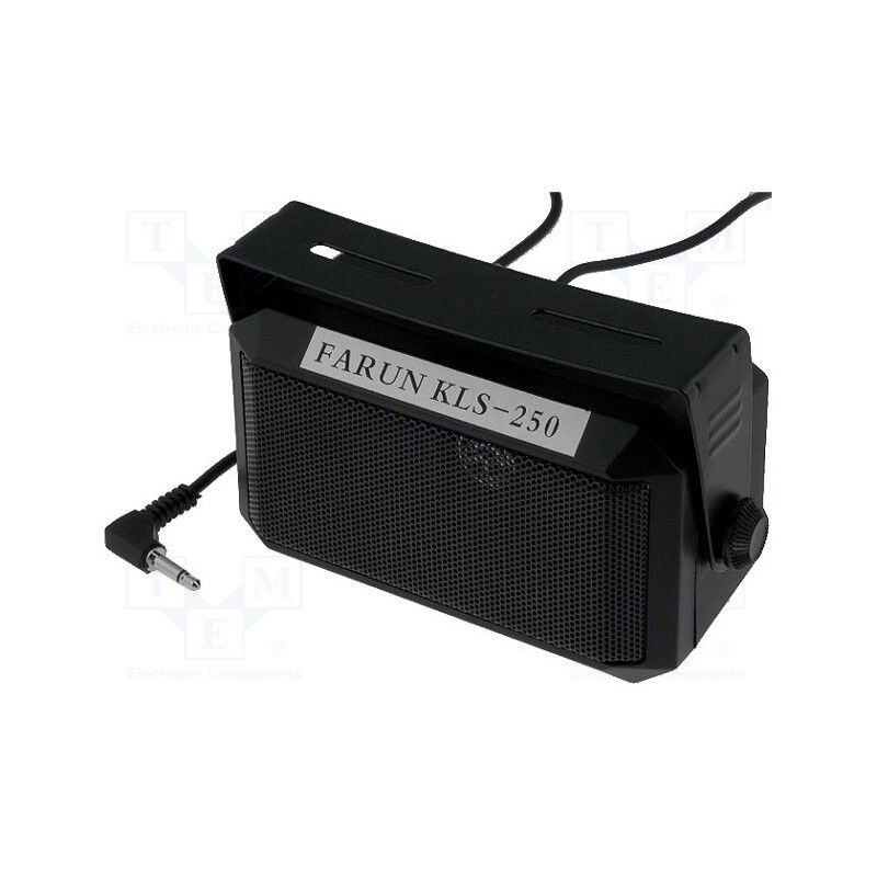 1 pcs x FARUN - KLS 250 - CB speaker, 6W, 8Ω, Len: 2m, 100x75x65mm
