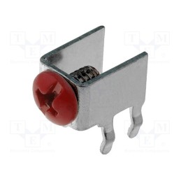 1 pcs x KEYSTONE - 01/02/7692 - Terminal: screw terminal, THT,screw terminal, red, 7.5x5mm