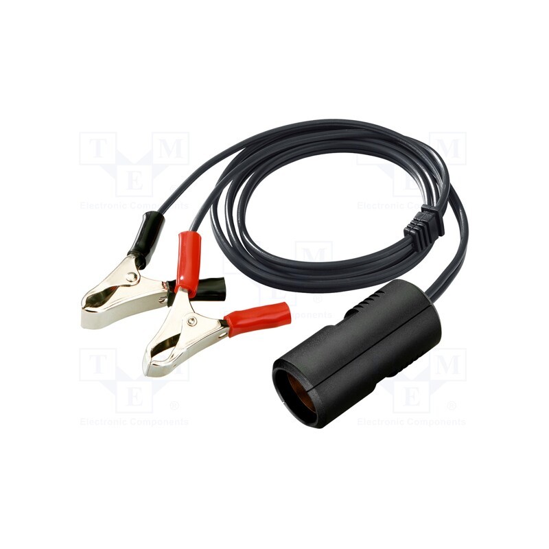 1 pcs x PRO CAR - 67884000 - Car lighter socket, car lighter socket x1, 8A, black, 1m, blister