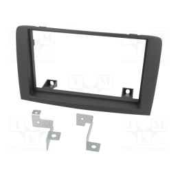 1 pcs x ACV - 281094-20-0 - Radio frame, Fiat,Lancia, 2 DIN, grey