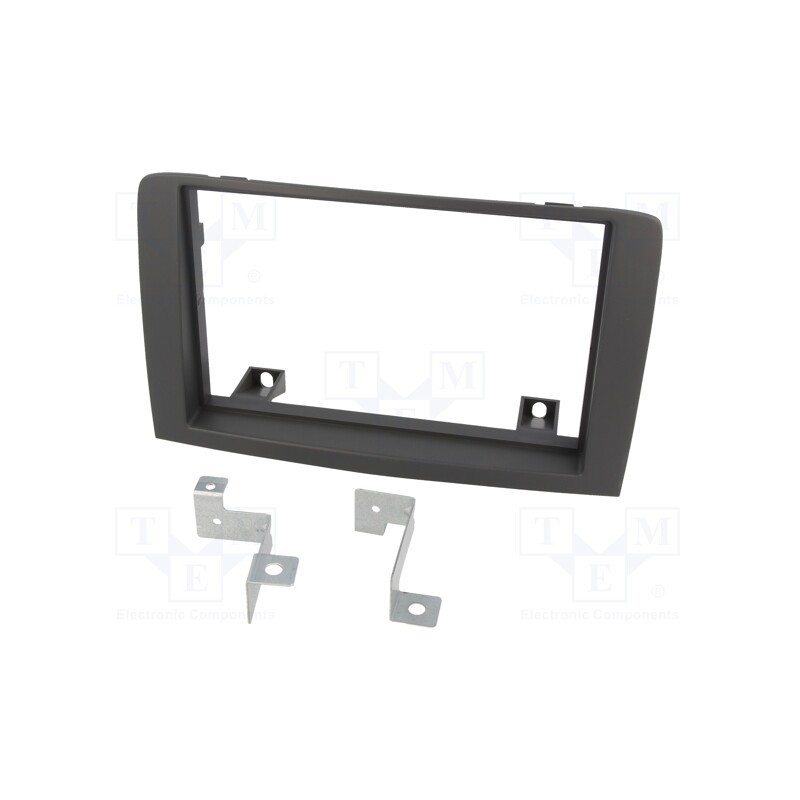 1 pcs x ACV - 281094-20-0 - Radio frame, Fiat,Lancia, 2 DIN, grey
