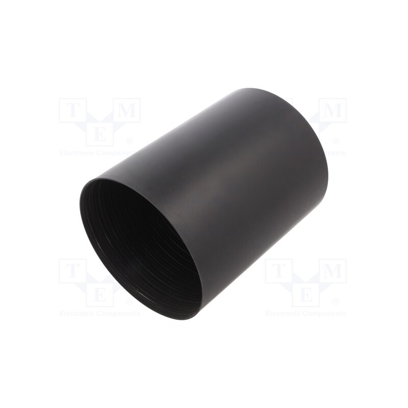 1 pcs x HELLERMANNTYTON - 416-16053 - Heat shrink cap, glued, 100mm, black, crosslinked polyolefin POX