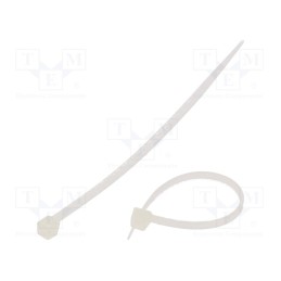 1000 pcs x BM GROUP - BMB0824M - Cable tie, L: 80mm, W: 2.5mm, polyamide, 80N, natural, Ømax: 14mm
