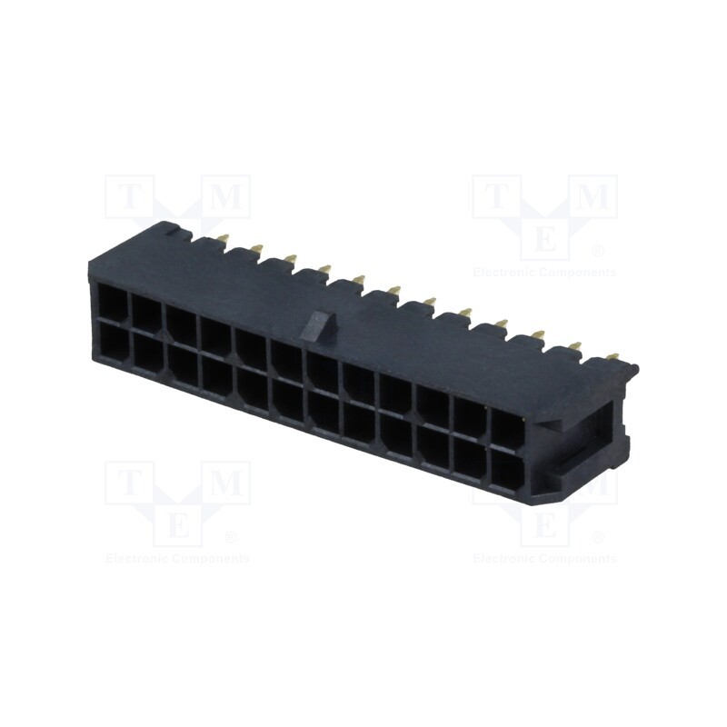 1 pcs x Amphenol Communications Solutions - 10127721-242LF - Socket, wire-board, male, Minitek® Pwr 3.0, 3mm, PIN: 24, THT, 5A