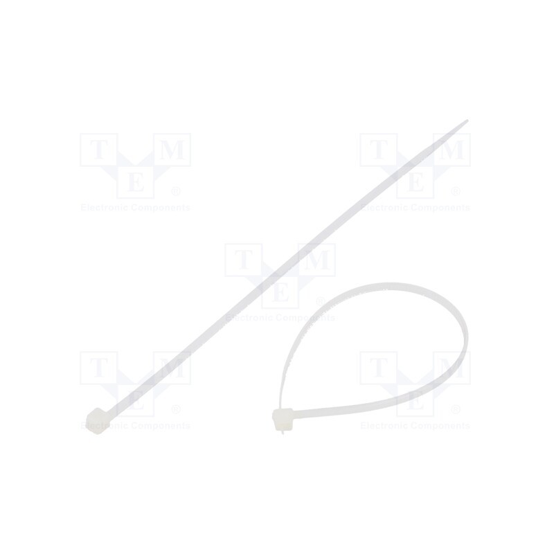 1000 pcs x BM GROUP - BMB1625M - Cable tie, L: 160mm, W: 2.5mm, polyamide, 80N, natural, Ømax: 40mm