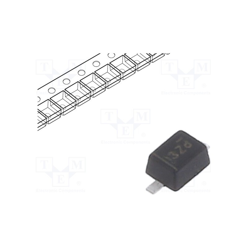 25 pcs x ONSEMI - MM3Z3V3B - Diode: Zener, 0.2W, 3.3V, SMD, , SOD323F, single diode