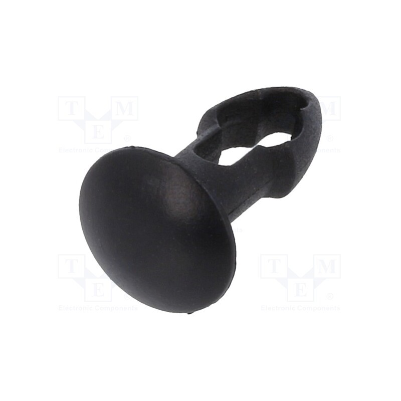 10 pcs x KEYSTONE - 3315 - Rivet, polyamide, Rivet diam: 4mm, L.rivet: 6.4mm, black, UL94V-2
