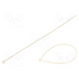 1000 pcs x BM GROUP - BMB2025M - Cable tie, L: 200mm, W: 2.5mm, polyamide, 80N, natural, Ømax: 52.5mm