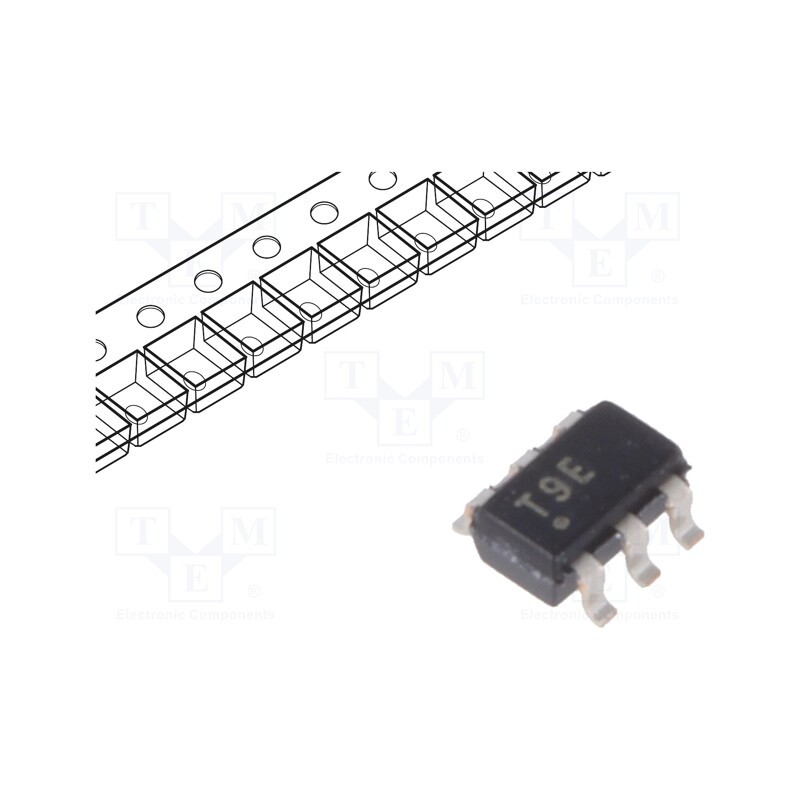 3 pcs x MICROCHIP TECHNOLOGY - ATTINY9-TSHR - IC: AVR microcontroller, SOT23-6, 1.8÷5.5VDC, Ext.inter: 4, Cmp: 1
