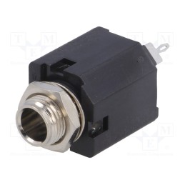 1 pcs x AMPHENOL - ACJS-MN-3 - Socket, Jack 6,3mm, female, stereo, ways: 3, straight, THT, tinned