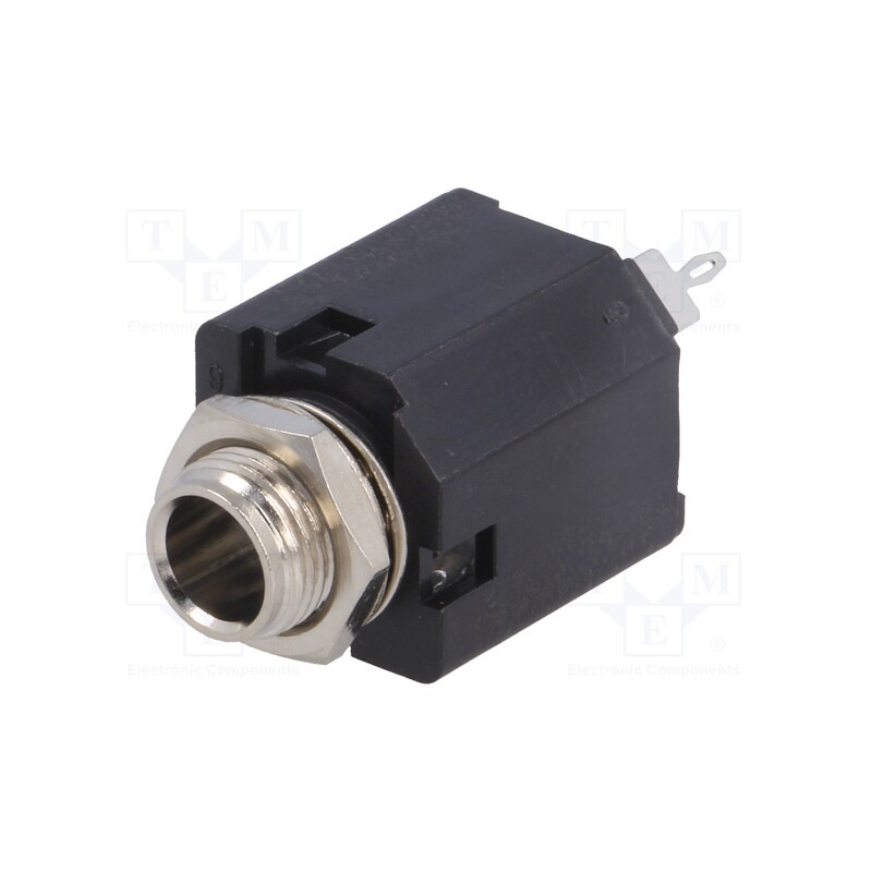 1 pcs x AMPHENOL - ACJS-MN-3 - Socket, Jack 6,3mm, female, stereo, ways: 3, straight, THT, tinned