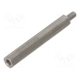 10 pcs x DREMEC - 246X50 - Screwed spacer sleeve, 50mm, Int.thread: M4, Ext.thread: M4