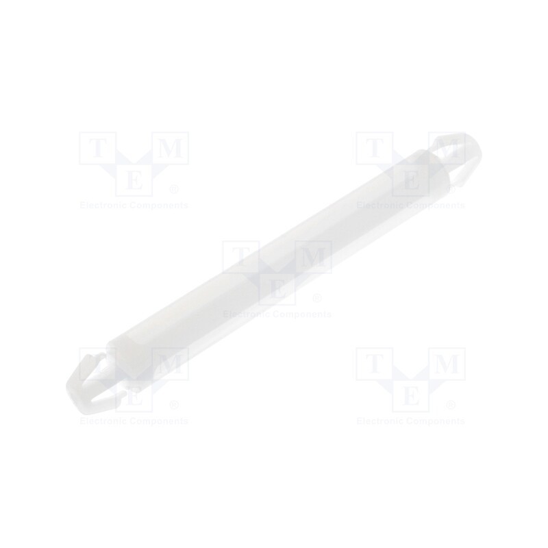 10 pcs x FIX&FASTEN - FIX-LCC-34 - PCB distance, polyamide, L: 34mm, latch/latch, natural, UL94V-2