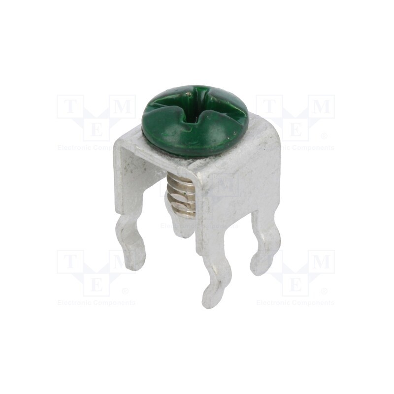 1 pcs x KEYSTONE - 01/06/7797 - Terminal: screw terminal, THT,screw terminal, green, 7x5mm