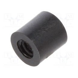 10 pcs x DREMEC - 182RDX05 - Spacer sleeve, cylindrical, polyamide, M2,5, L: 5mm, Øout: 5mm