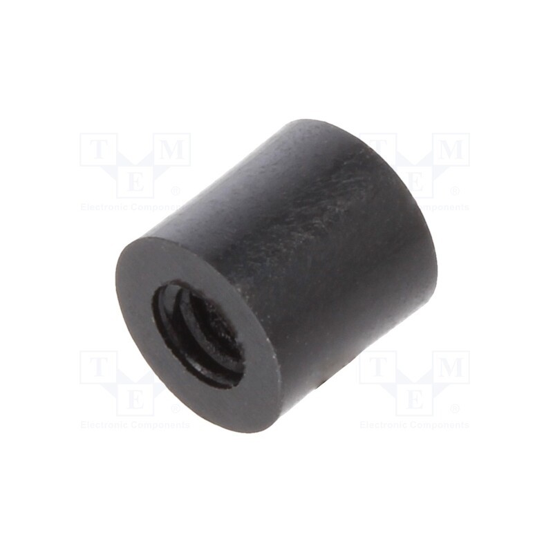 10 pcs x DREMEC - 182RDX05 - Spacer sleeve, cylindrical, polyamide, M2,5, L: 5mm, Øout: 5mm
