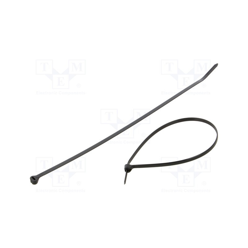 1000 pcs x ABB - 7TAG009220R0003 - Cable tie, with a metal clasp, L: 295mm, W: 4.8mm, 222N, black