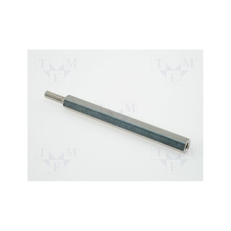 10 pcs x ESSENTRA - DA5M3X50-ESS - Screwed spacer sleeve, 50mm, Int.thread: M3, Ext.thread: M3, brass